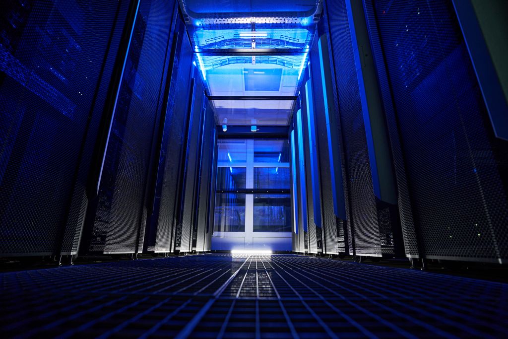 Modern Interior Of Mainframe With Blue Neon 2021 10 06 15 30 39 Utc 1024X683